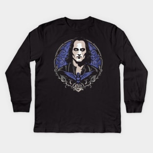 The Crow // 90s Horror Fan Design Kids Long Sleeve T-Shirt